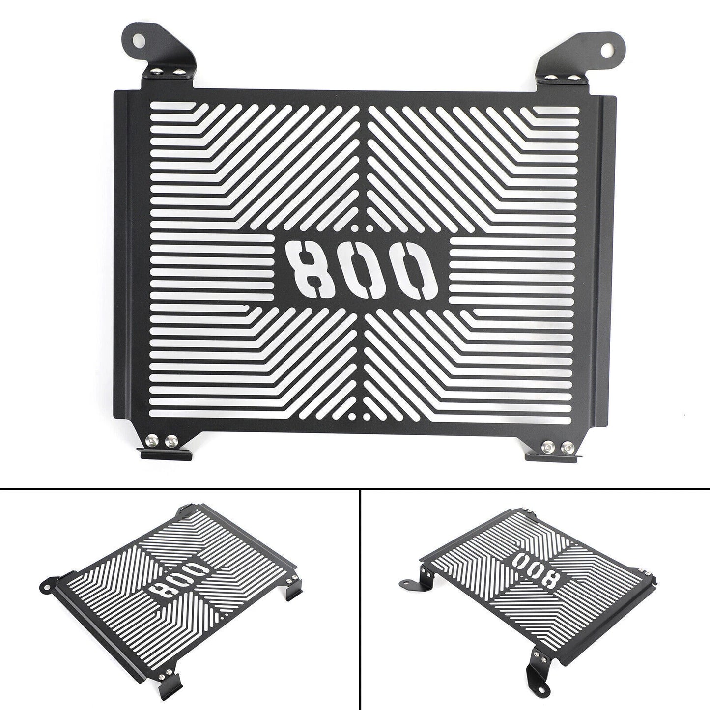 Radiator Guard Cover Stainless Steel Black for Cfmoto 800MT (2021-2022)