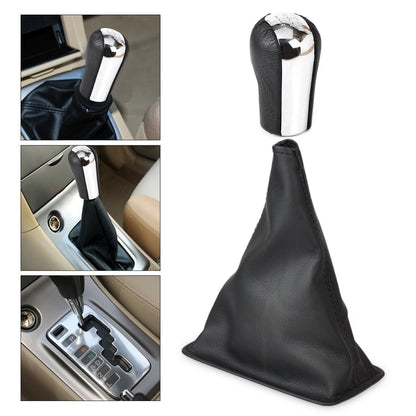 5 Speed Gear Stick Shift Knob with Leather Boot for Toyota Corolla (2003-2008)