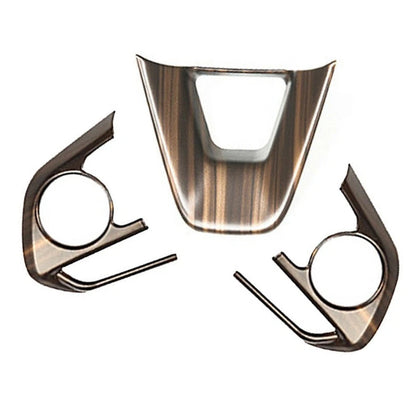 Peach Wood Grain Steering Wheel Trim Cover for Toyota RAV4 (2019-2023)