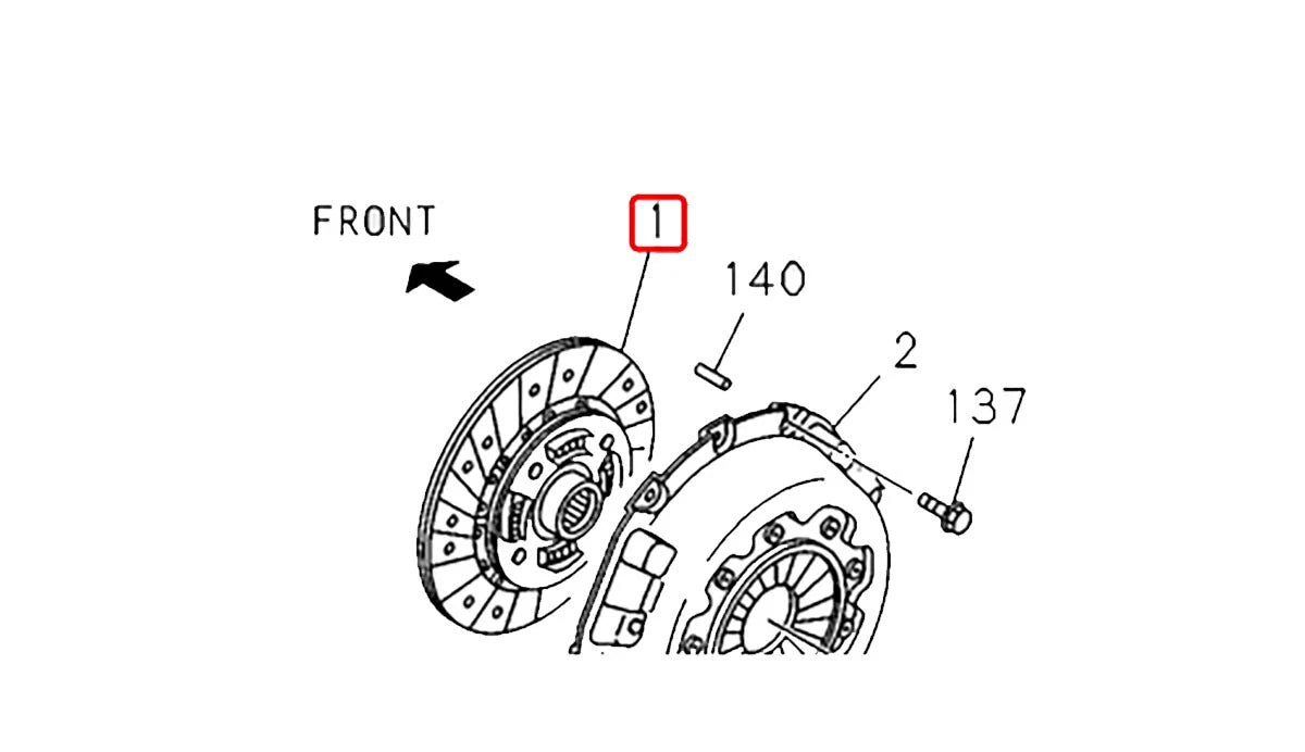 Disc Clutch for Isuzu Dmax 2.5L 4JK (2012-2014)