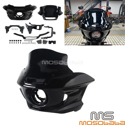 Front Headlamp Fairing w/Windshield for Harley Softail Low Rider S FXLRS (2018-2023)