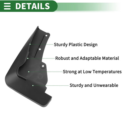 Mud Flaps Splash Guards 1 Set for Mitsubishi ASX (2010-2023)