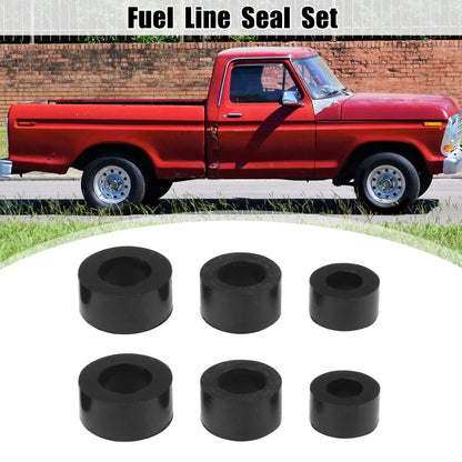Fuel Line Seal Rubber Diesel Sleeve Set for Ford Powerstroke (1994-2003)