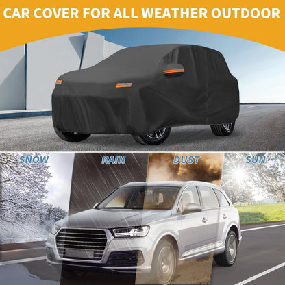 Waterproof Car Cover for Mazda CX-9 Black 190T-PU (2016-2023)