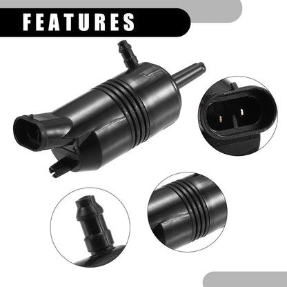 Rear Windshield Washer Pump Black for Chevrolet C1500 (1991-1999)