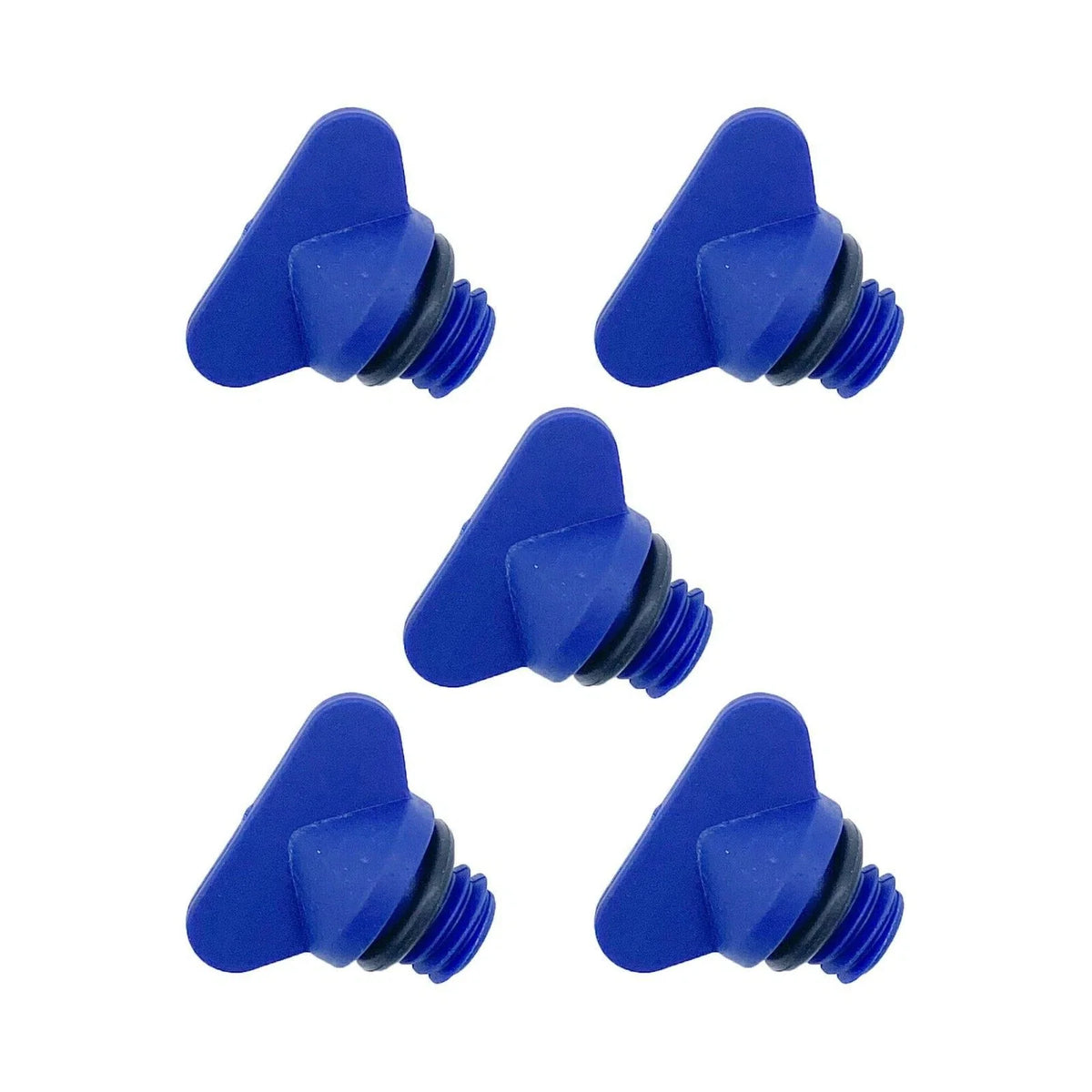 5 x Exhaust Manifold Block Drain Blue Plugs for MerCruiser 4.3-6.2, 350, 496