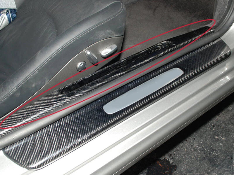 Carbon Fiber Door Sill Covers for Porsche 911 Carrera S 4S Turbo (2005-2012)