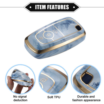 3 x Button TPU Key Fob Cover Case for Ford Explorer, Ecosport, Mustang (2020-2023)