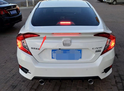 Pearl White Spoiler Wing for Honda Civic 4DR Sedan RS (2016-2021)