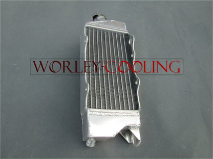 Aluminum Radiator & Blue Hose for Kawasaki KX80 KX85 KX100 (1998-2009)