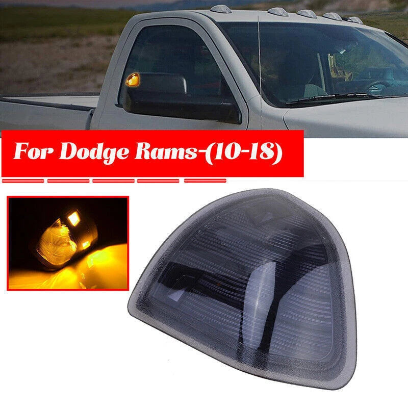 Smoked Amber LED Side Mirror Turn Signal Light for Dodge Ram 1500 2500 3500