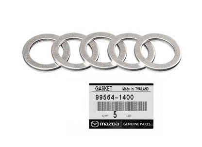 5 x Drain Plug Washers for Mazda 2, 3, 6, CX-3, CX-9, CX-30, MX-5 (2003-2023)
