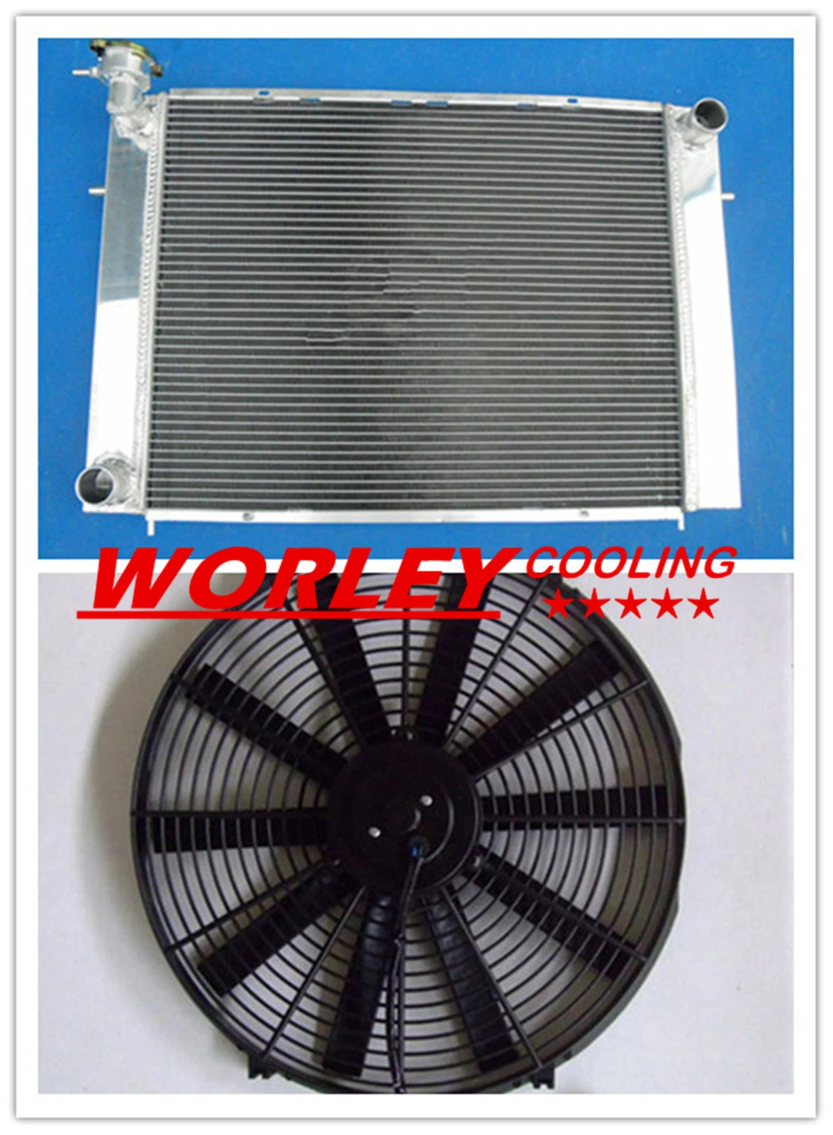 3-Core Aluminum Radiator & Fan for Holden Commodore VG-VS (1988-1997)