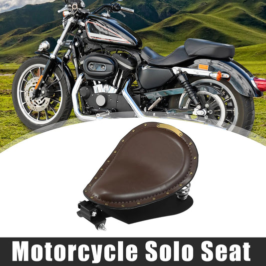 Set / 3 Inch / Rivet Solo Seat for Harley Davidson Sportster XLH883 (1986–2003)