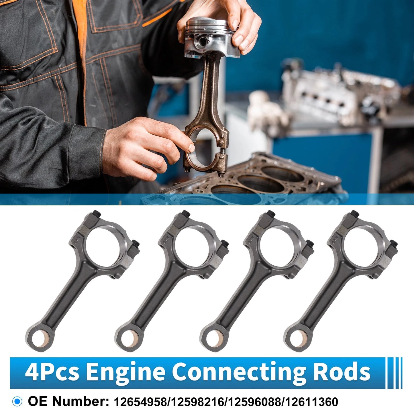 4 x Engine Connecting Rod for Buick Allure (2010–2015)