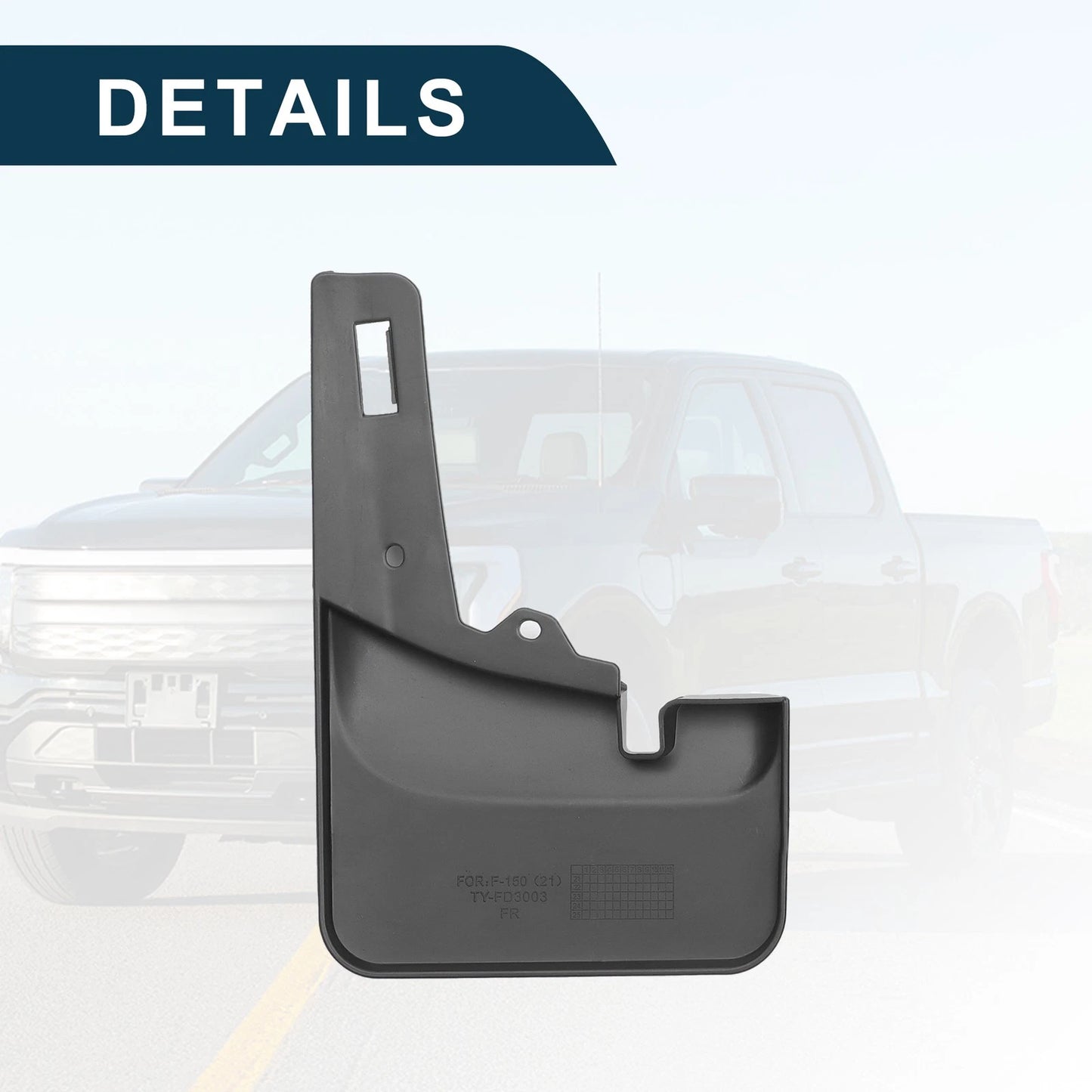 Mud Flap Splash Guard for Ford F-150 (2021-2024)