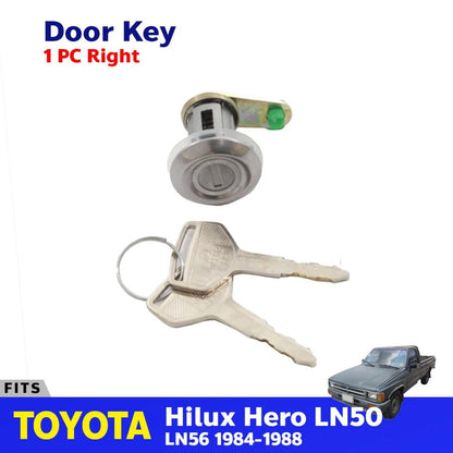 Door Lock Safety Key Set RH Fits Toyota Hilux LN50 LN56 Pickup Truck 1984-88 D08
