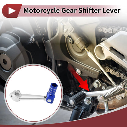 Folding Shifter Lever for Bosuer M5 Silver Tone Blue