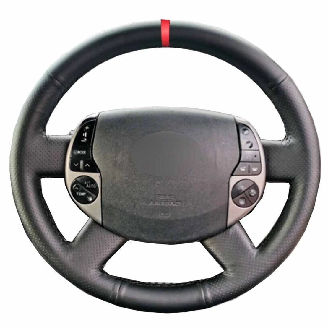 Microfiber Leather Steering Wheel Cover for Toyota Prius (2004-2009)