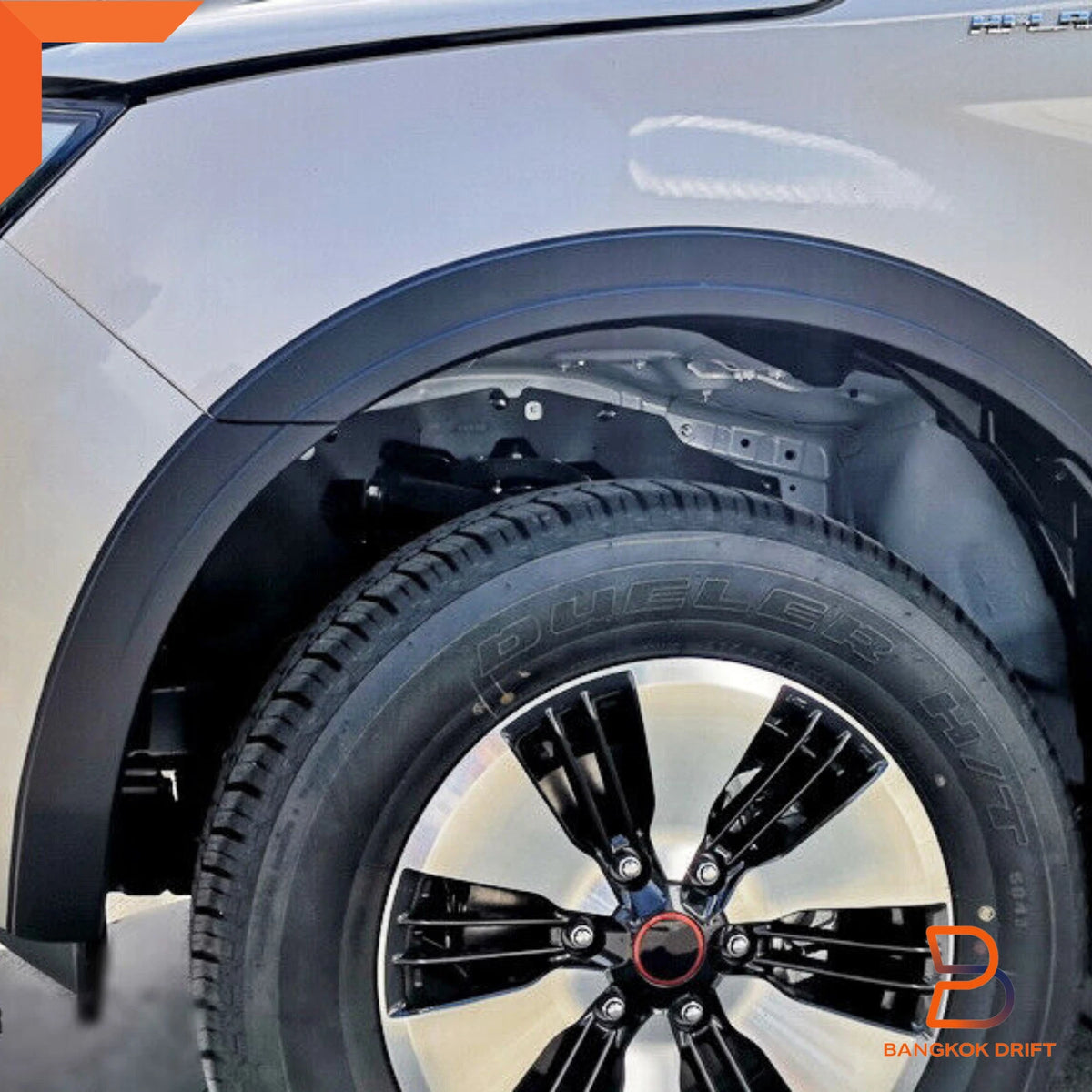 Front Slim Matte Black Fender Flare Arch for Isuzu D-Max Ute (2020-2023)
