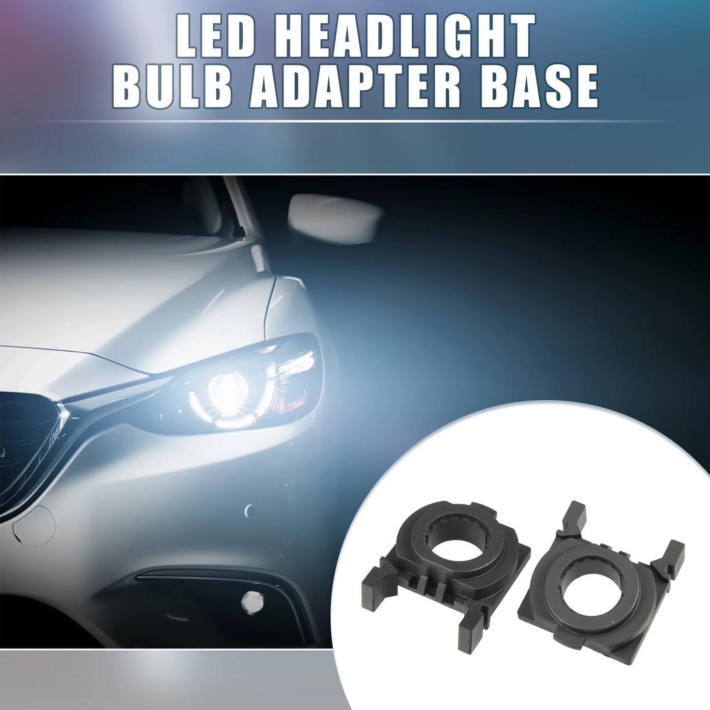H7 LED Headlight Bulb Holder Socket Base for Ford Focus Fiesta MK4 (2 x)