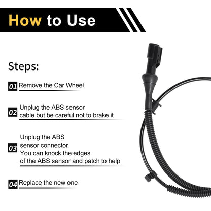 ABS Wheel Speed Sensor for Ford F-150 2005-2008 (2 x Sensors)