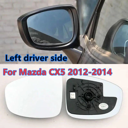 Left/Right Mirror Glass Lens Plate for Mazda CX-5 (2012–2014)