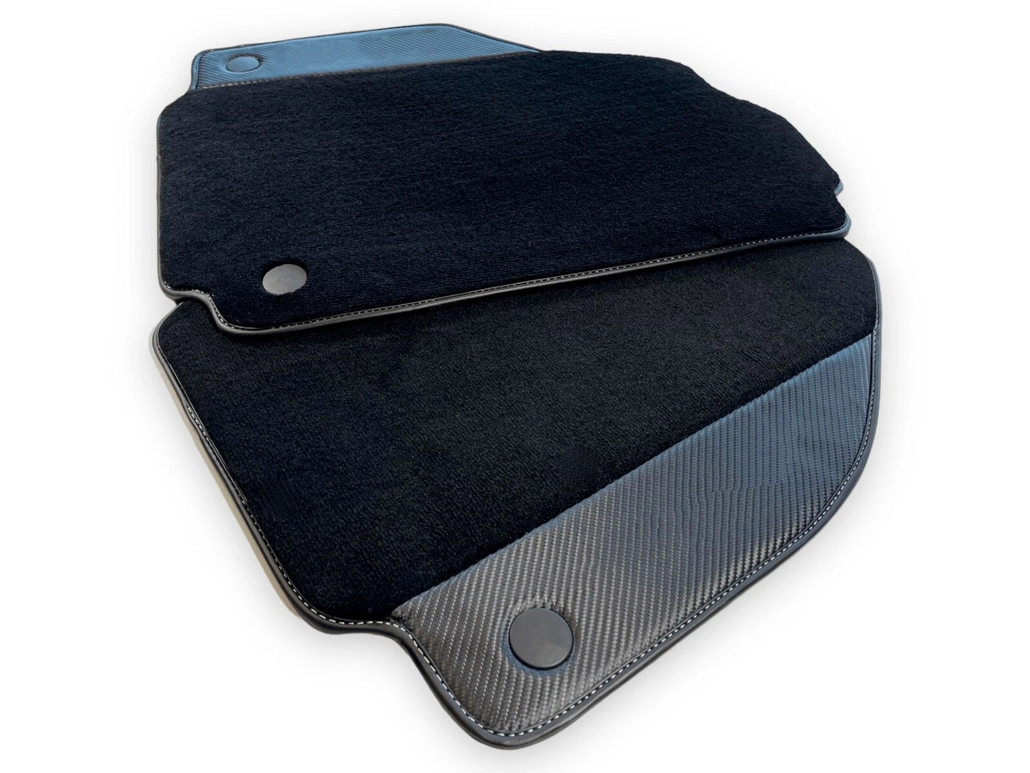 Genuine Carbon Leather Floor Mats for Ferrari 488, 458, Spider, Pista, GTB, Italia