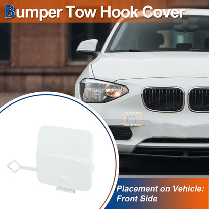 Front Tow Hook Cover for BMW 1 Series F20 (2011-2019) - Pure White