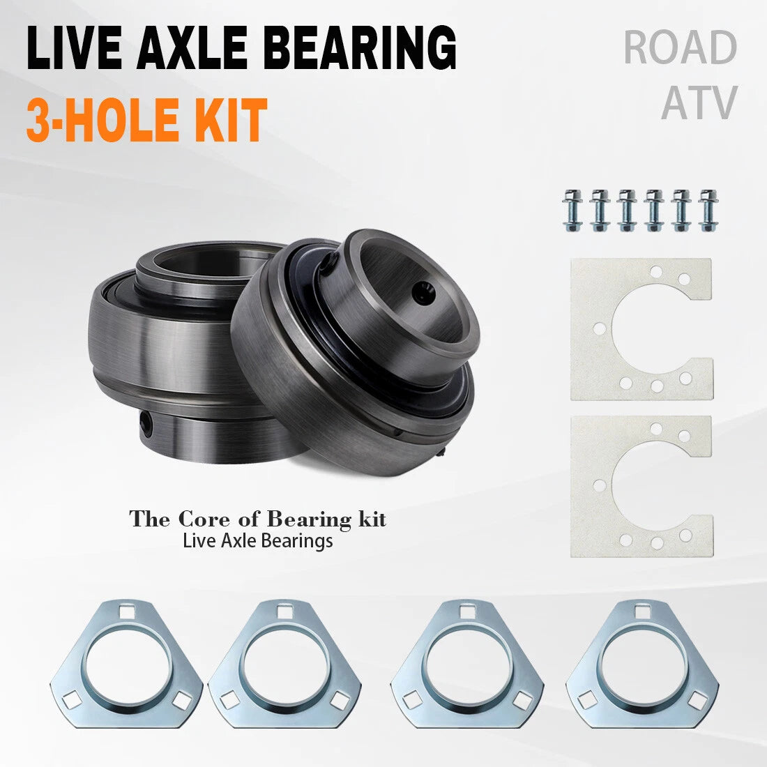 Live Axle Bearing Kit for Go-Kart Mini Bike