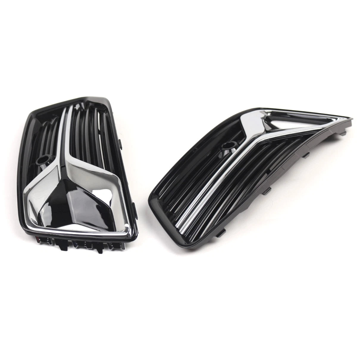 Front Bumper Fog Light Grill Covers for Audi A6 C8 (2019–2023)