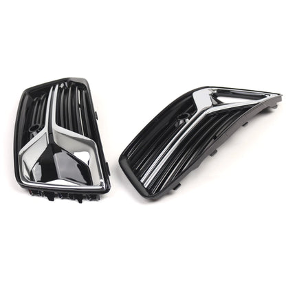Front Bumper Fog Light Grill Covers for Audi A6 C8 (2019–2023)