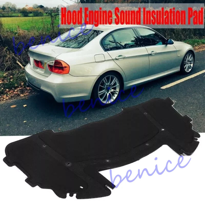 Car Hood Engine Sound Insulation Pad for BMW E90 E91 E92 E93 (2005–2013)