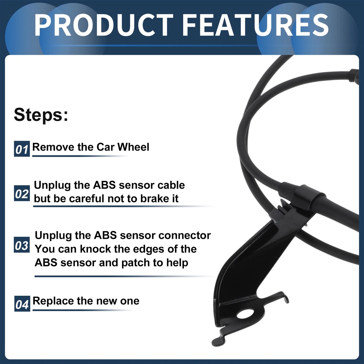 ABS Wheel Speed Sensor for Toyota RAV4 (2001-2005) Front Left