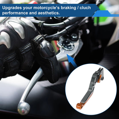 Adjustable Brake Clutch Levers for Honda CBR600RR (2003-2016) - Titanium Orange