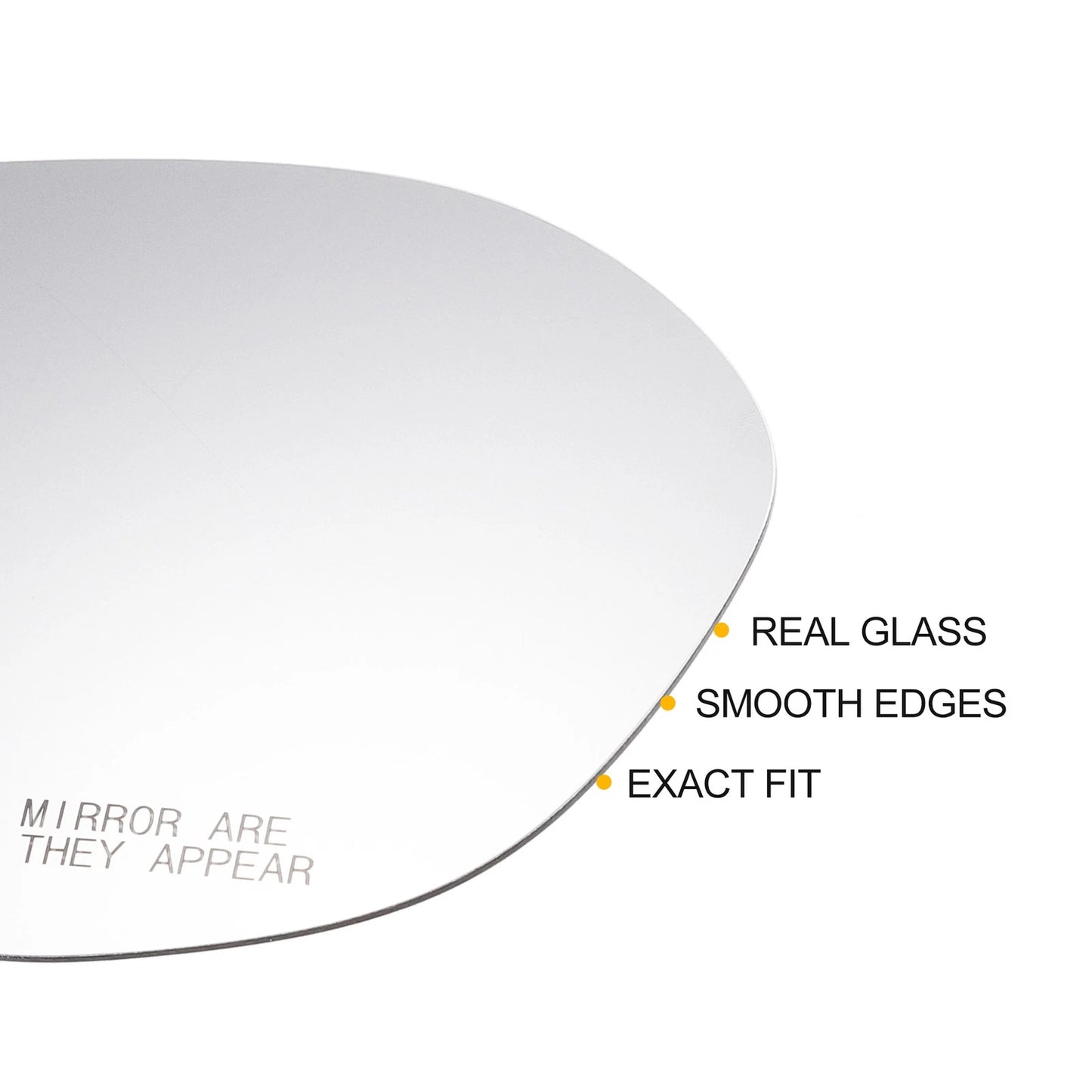 Right Side Heated White Mirror Glass for Honda Odyssey (2014-2017)