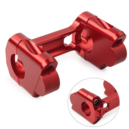 Red CNC Height Riser Handlebar Clip Adapter for BMW R1200GS LC/Adventure (2014-2020)