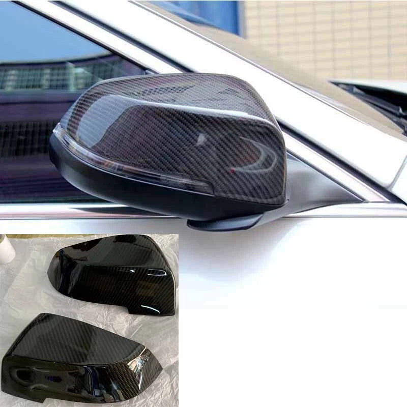 Dry Carbon Fiber Add-on Side Mirror Cover for BMW 5 Series F10 F07 LCI 14-17