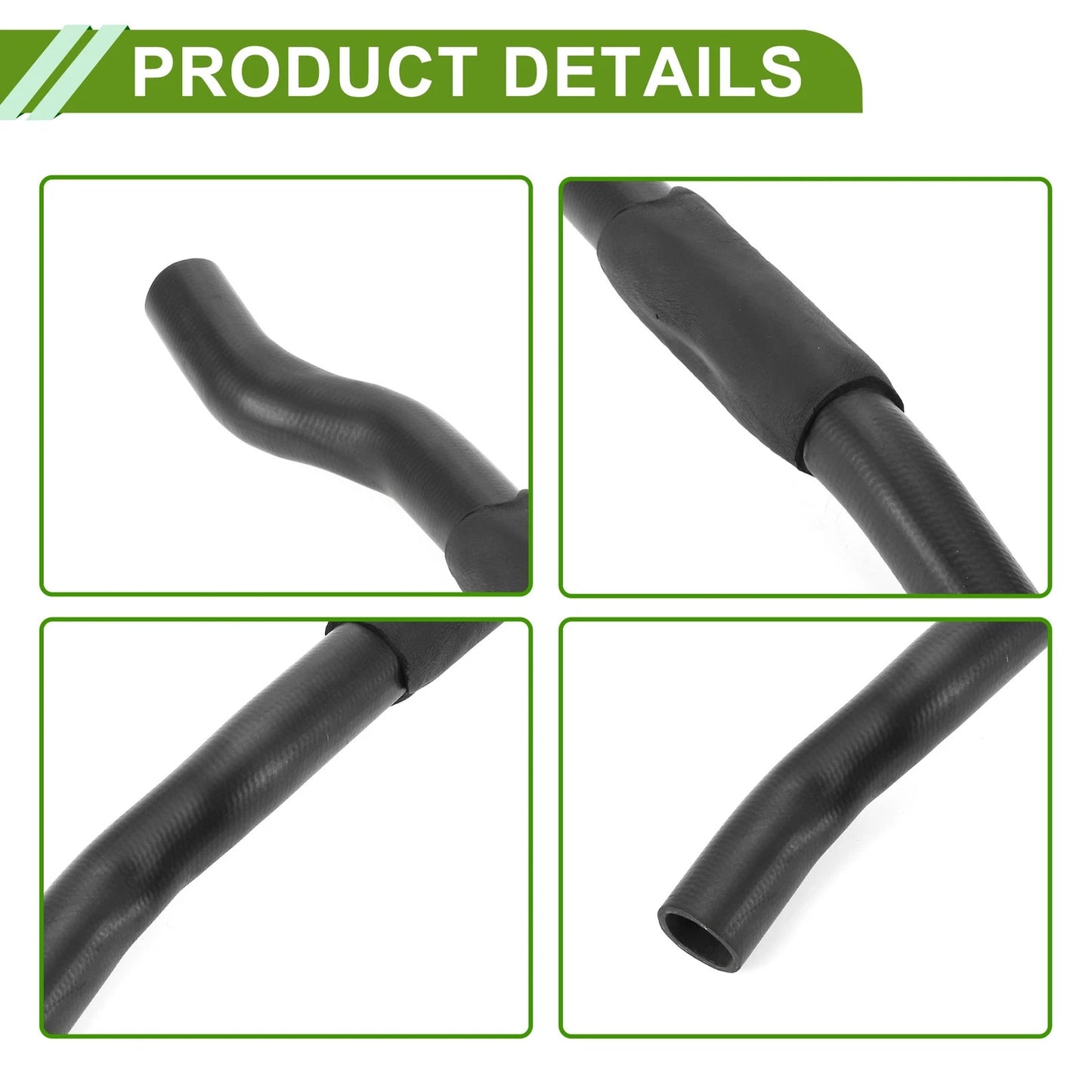 Radiator Coolant Hose for Toyota Camry 1992-1996 3.0L Rubber Black