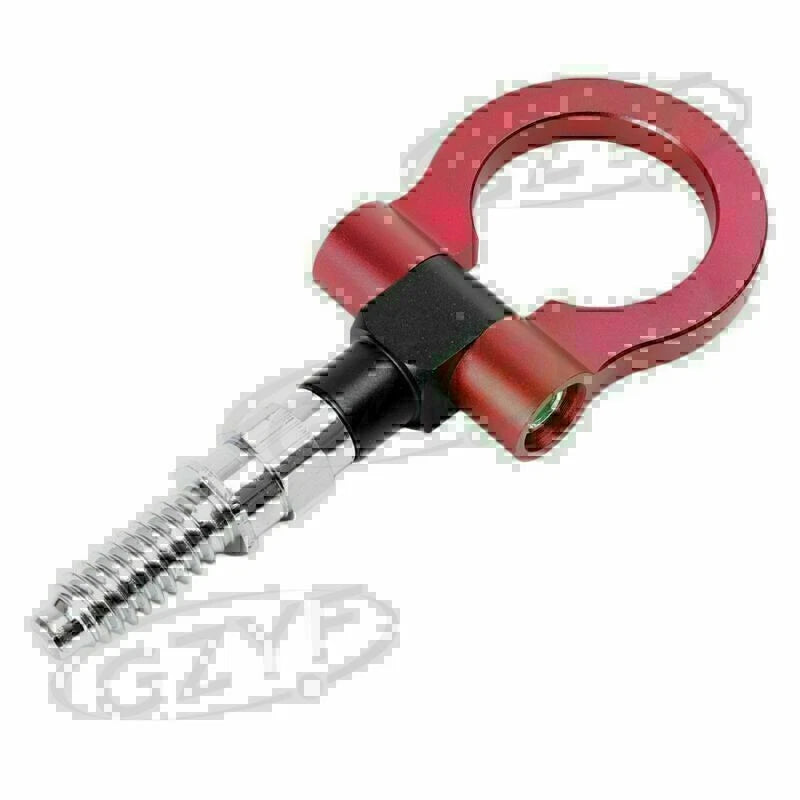 Universal Racing Tow Hook for BMW - Red Aluminum
