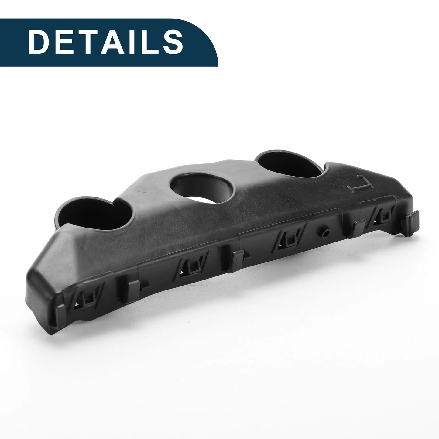 Left Front Bumper Retainer Bracket for Nissan Versa (2020-2022) Black ABS