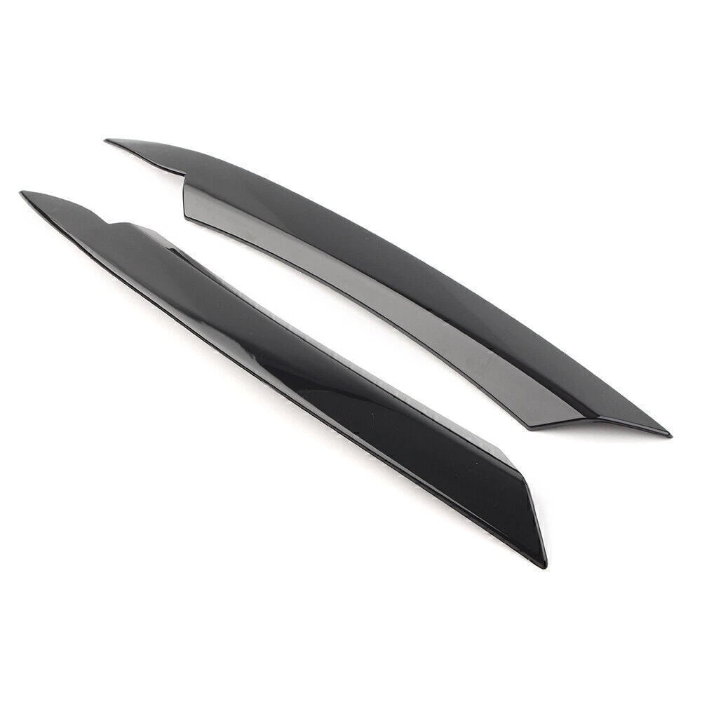 Glossy Black Headlight Lamp Cover Eyelid Trim for VW Passat B7 (2010-2014)