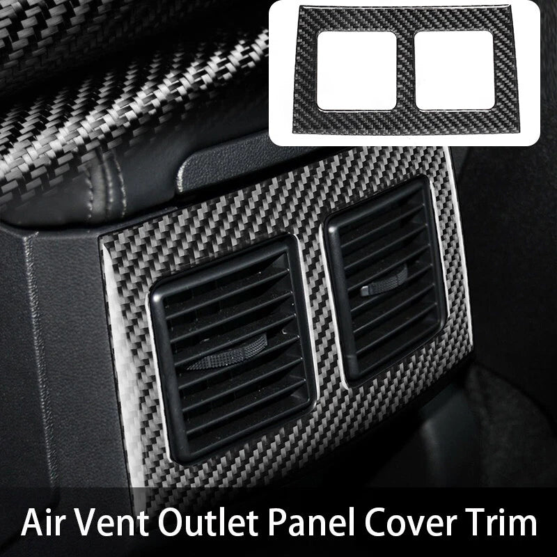 Dry Carbon Fiber Rear Air Vent Panel Frame Bezel for Dodge Challenger (2008-2014)