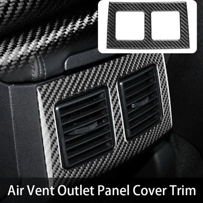 Dry Carbon Fiber Rear Air Vent Panel Frame Bezel for Dodge Challenger (2008-2014)