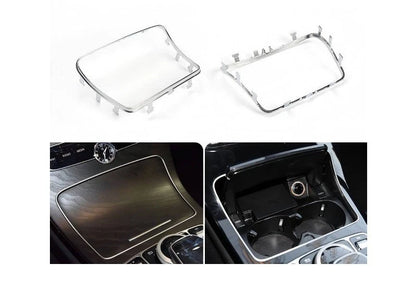 Center Console Cup Holder Frame Trim for Mercedes GLC C Class (2015–2023)