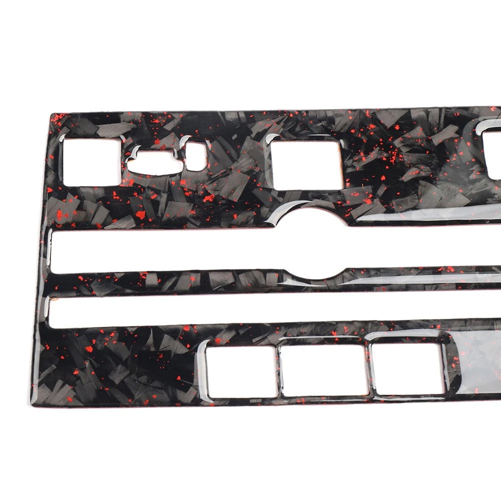 Forged Red CD Panel Frame Cover Trim for Infiniti Q50 Q60 (2014-2019)