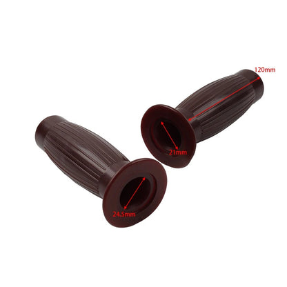 Universal 7/8" Easy-Hold Hand Grips for Vintage Motorcycle Handlebars Red