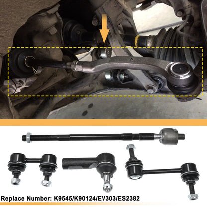 8 Pcs Sway Bar Link Tie Rod Ends for Toyota Corolla (2003-2008)