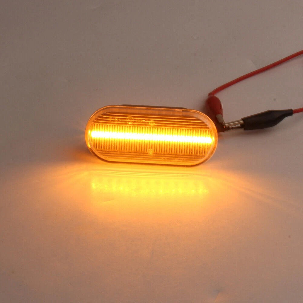 2 x Side LED Marker Amber Turn Signal Lights for Volkswagen VW Bora Golf