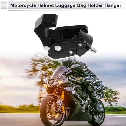 Square Aluminum Alloy Motorcycle Hanging Hook / 1 Set / Black 63mm